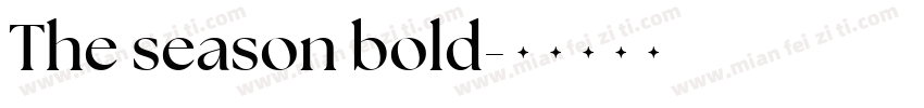 The season bold字体转换